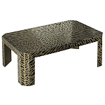 Дизайнерский кофейный стол с рисунком леопард Neytiri Beige Leopard варинант исполнения - 1 | Loft Concept в Брянске
