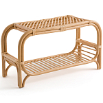 Скамья для прихожей из стеблей ротанга Willa Rattan Bench варинант исполнения - 1 | Loft Concept в Брянске