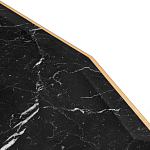 Консоль с чёрной столешницей и золотым фигурным основанием Cosmo варинант исполнения - 4 | Loft Concept в Брянске