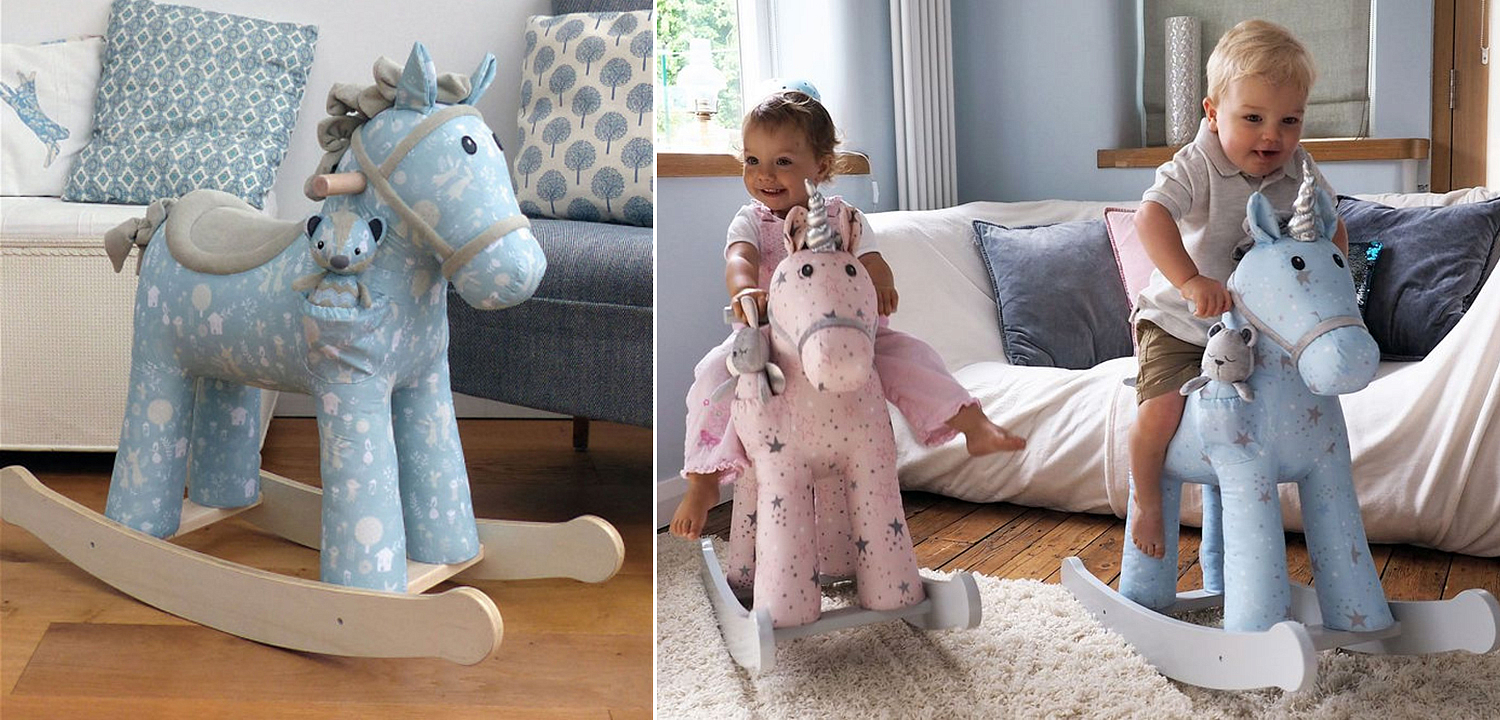 Лошадка-качалка голубая Oscar Pony Лошадка-качалка голубая Oscar Pony - Loft-Concept в Брянске