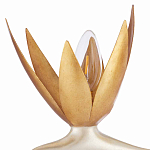 Торшер с 3-мя плафонами в виде цветов Golden Bird of Paradise варинант исполнения - 1 | Loft Concept в Брянске