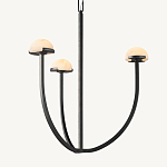 Люстрас 3-мя мраморными плафонами в форме купола Light Warm Light варинант исполнения - 2 | Loft Concept в Брянске