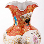 Ваза красного цвета с рисунком Chinoiserie Ceramics варинант исполнения - 1 | Loft Concept в Брянске