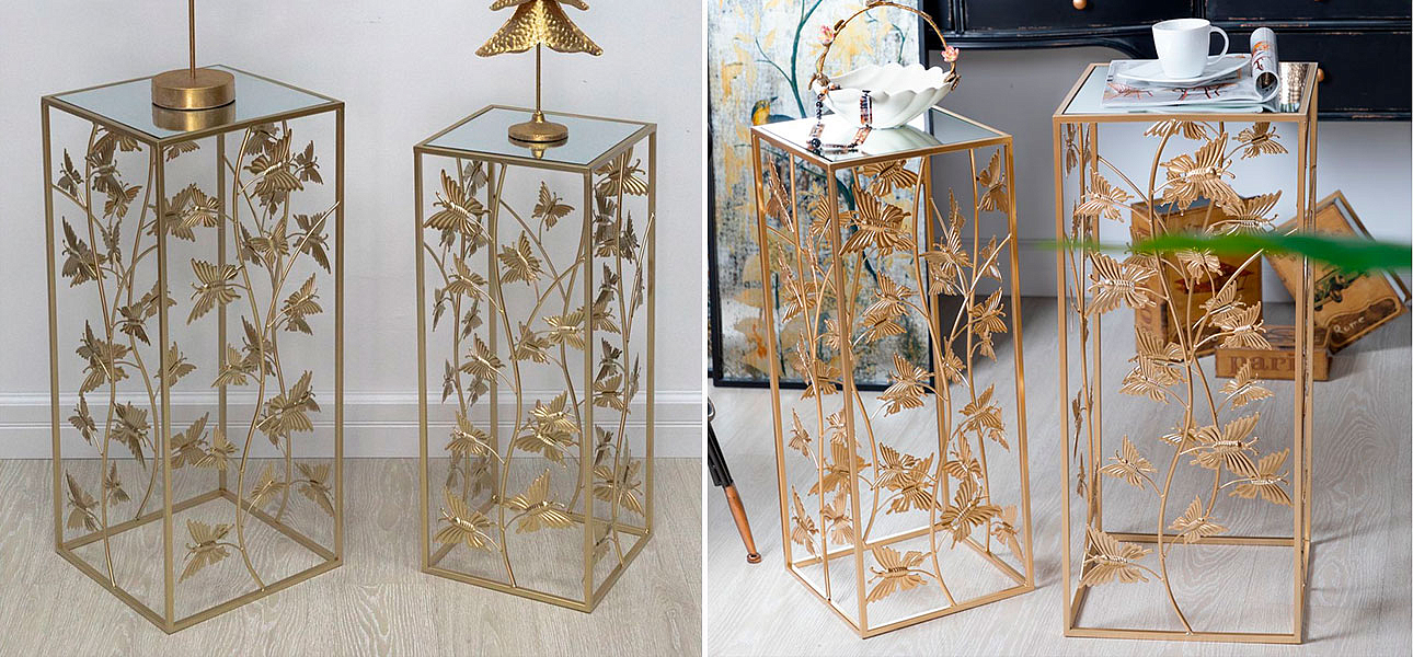 Столик высокий на металлическом основании Golden Butterflies Столик высокий на металлическом основании Golden Butterflies - Loft-Concept в Брянске
