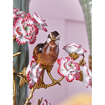 Ваза с птицами и цветами из фарфора с бронзовыми элементами Garden of Eden варинант исполнения - 7 | Loft Concept в Брянске