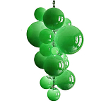 Люстра Grape Balls Зеленое стекло  варинант исполнения - 3 | Loft Concept в Брянске