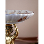 Чаша с цветочным орнаментом на ножке в виде бронзового ангела Eden Garden варинант исполнения - 8 | Loft Concept в Брянске