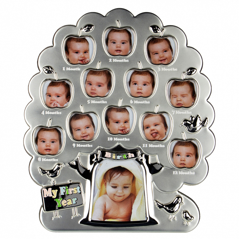 Фоторамка детская Childhood Corner Tree 13 фото Серебристый Фоторамка детская Childhood Corner Tree 13 фото Серебристый в Брянске | Loft Concept