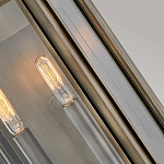 Настенный фонарь прямоугольной формы цвета состаренная латунь с двумя лампами Hinkley варинант исполнения - 2 | Loft Concept в Брянске