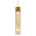 Подвесной светильник золото Sparkling Bubbles Tube Gold Amber Hanging Lamp варинант исполнения - 1 | Loft Concept в Брянске