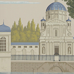 Обои ручная роспись Monuments of Paris Roberts on scenic paper варинант исполнения - 3 | Loft Concept в Брянске