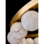 Люстра круглая с сферическими плафонами из натурального камня Phased Spheres варинант исполнения - 3 | Loft Concept в Брянске