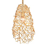 Подвесной светильник золотой в виде кораллов Coral Decor варинант исполнения - 2 | Loft Concept в Брянске