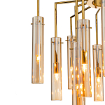 Люстра со стеклянными цилиндрическими плафонами Luminous Cylinders Amber варинант исполнения - 4 | Loft Concept в Брянске