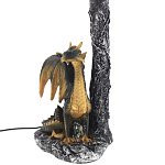 Настольная лампа Дракон Dragon Black Gold Table Lamp Синий Абажур варинант исполнения - 3 | Loft Concept в Брянске