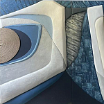 Арт-объект ручной работы Blue Abstraction из 4-х панелей варинант исполнения - 2 | Loft Concept в Брянске