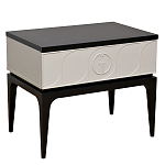 Тумбочка прикроватная с ящиком черно-серого цвета Noble Nightstand варинант исполнения - 1 | Loft Concept в Брянске