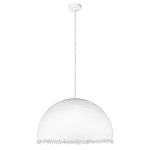 Подвесной светильник в форме купола белого цвета с ажурной бахромой Tactile Line варинант исполнения - 7 | Loft Concept в Брянске