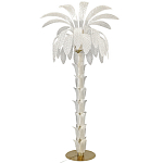 Торшер Glass Decorated Palm Floor Lamp White Листья Пальмы  варинант исполнения - 4 | Loft Concept в Брянске