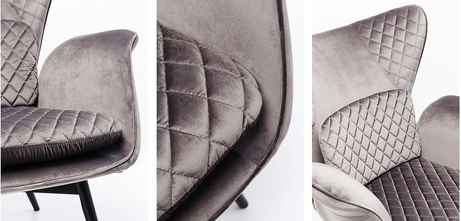 Кресло Gray Velvet Throne Кресло Gray Velvet Throne - Loft-Concept в Брянске