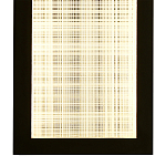 Светодиодное прямоугольное бра из металла черного цвета Lattice Lux варинант исполнения - 4 | Loft Concept в Брянске