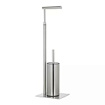 Держатель для туалетной бумаги с ершиком Chrome Bathroom Accessory варинант исполнения - 2 | Loft Concept в Брянске