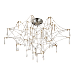 Потолочный светильник с тонким металлическим каркасом цвета хром Quasar варинант исполнения - 1 | Loft Concept в Брянске