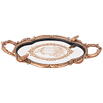 Поднос декоративный с фигурками птиц Mirror Surface Bronze варинант исполнения - 1 | Loft Concept в Брянске