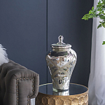 Ваза из стекла с крышкой и декоративными узорами Chinoiserie Ceramics варинант исполнения - 7 | Loft Concept в Брянске