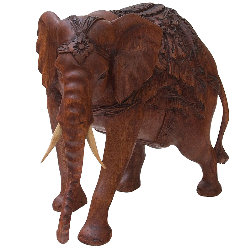Статуэтка деревянная в виде слона Dressy Elephant Коричневый Статуэтка деревянная в виде слона Dressy Elephant Коричневый в Брянске | Loft Concept