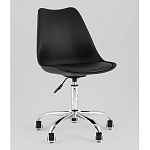 Офисный стул на металлическом основании EGGERY Black пластик варинант исполнения - 1 | Loft Concept в Брянске