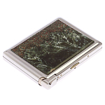 Портсигар с газовой зажигалкой из натурального камня Серафинит Stone Cigarettes Cases варинант исполнения - 4 | Loft Concept в Брянске