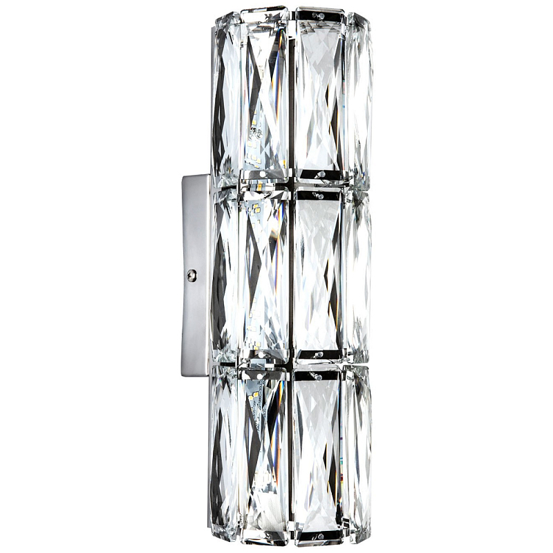 Хрустальное бра Marzia Crysral Chrome Wall Lamp Хром Прозрачное Стекло Хрустальное бра Marzia Crysral Chrome Wall Lamp Хром Прозрачное Стекло в Брянске | Loft Concept