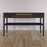 Дизайнерская Консоль с полкой и ящиком Primo Темный орех варинант исполнения - 1 | Loft Concept в Брянске