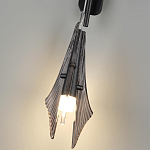 Бра черного цвета с плафоном из рельефного стекла Glass Pod варинант исполнения - 9 | Loft Concept в Брянске