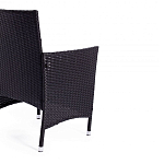 Обеденный комплект из искуственного ротанга Vintara черный варинант исполнения - 3 | Loft Concept в Брянске