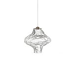 Подвесной светильник с плафоном из фактурного прозрачного стекла Light Ensemble варинант исполнения - 7 | Loft Concept в Брянске