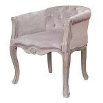 Кресло низкое в стиле прованс Розовый Велюр Louis French Armchair  варинант исполнения - 3 | Loft Concept в Брянске