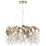 Люстра с декоративными подвесками из прозрачного стекла в форме монеток FAIRYTREE Light варинант исполнения - 6 | Loft Concept в Брянске