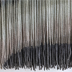 Пейзаж из нитей Макраме Wall decor Black and White Landscape варинант исполнения - 4 | Loft Concept в Брянске