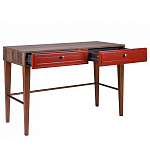 Стол письменный из массива бука с 2-мя ящиками красный Wenge Light варинант исполнения - 3 | Loft Concept в Брянске