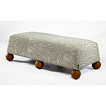 Банкетка Wakonda Gray Zebra с деревянными шариками  варинант исполнения - 1 | Loft Concept в Брянске