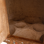 Декоративная винтажная печка из глины с инкрустацией Rarity варинант исполнения - 3 | Loft Concept в Брянске