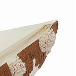 Чехол на подушку с вышивкой в виде геометрических узоров Beige Calista Square варинант исполнения - 3 | Loft Concept в Брянске