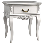 Тумба прикроватная белого цвета из массива бука в стиле прованс White Provence варинант исполнения - 2 | Loft Concept в Брянске