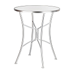 Столик приставной с круглой столешницей на серебристом основании Scenical Table варинант исполнения - 1 | Loft Concept в Брянске