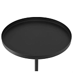 Кофейный столик с круглой чёрной столешницей и мраморным основанием Exquisite Practicality варинант исполнения - 2 | Loft Concept в Брянске