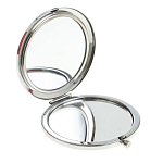 Зеркало карманное двухстороннее круглое из натурального камня Серафинит в подарочной упаковке Silver Stone Mirrors варинант исполнения - 2 | Loft Concept в Брянске