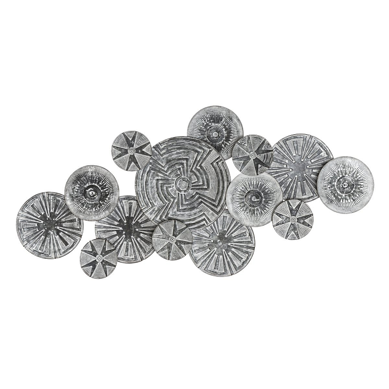 Арт-объект Plate silver Серый Арт-объект Plate silver Серый в Брянске | Loft Concept