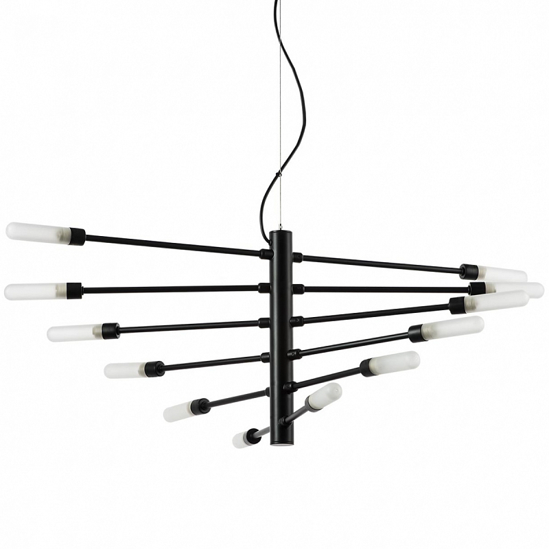 Люстра Gradenigo Chandelier 12 Черный Белый Люстра Gradenigo Chandelier 12 Черный Белый в Брянске | Loft Concept